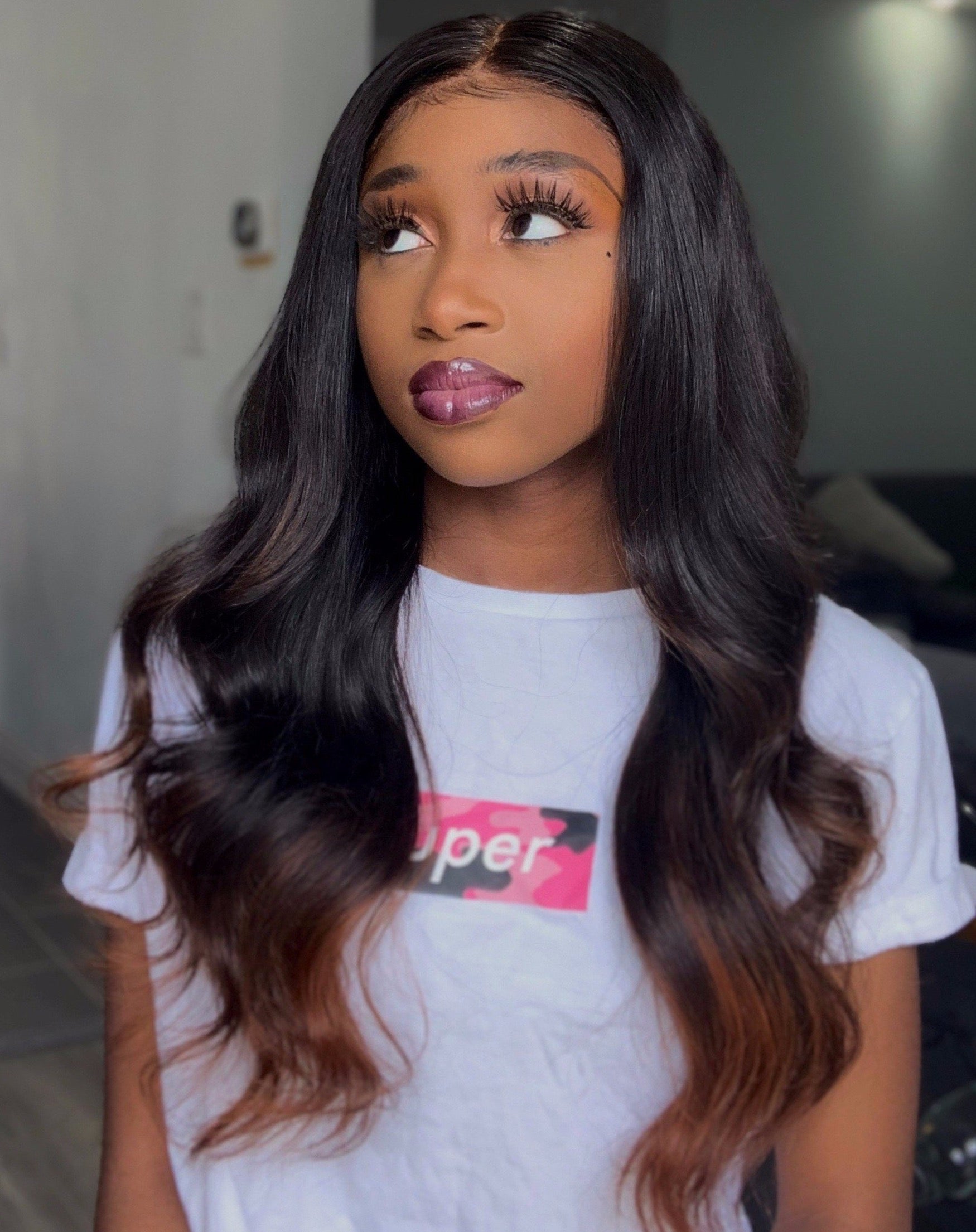 Ombre-Tip Lace Frontal Wig